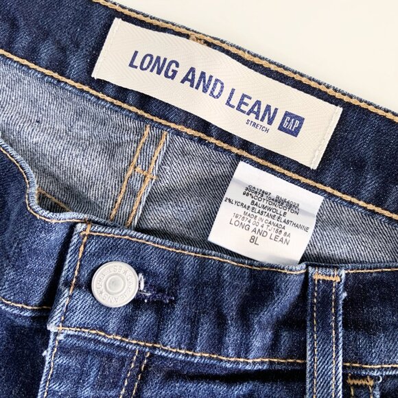 Vintage GAP Long and Lean Jeans / Made Canada / Size 15 inch waist / size Small - Picture 4 of 12
